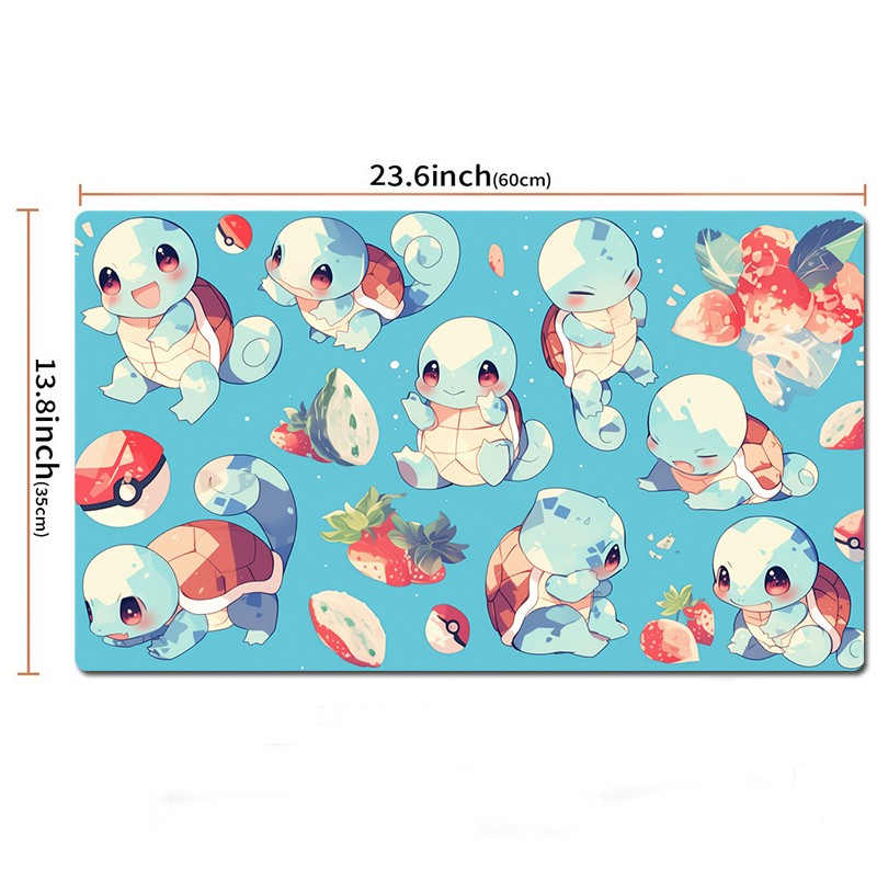 Squirtle Board Game Pokemon Playmat PTCG TCG CCG Play Pad Trading Card Games Mat