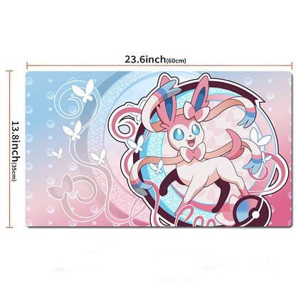 Sylveon Board Game Pokemon Table Playmat TCG CCG Mat Gaming Play Pad Mousepad