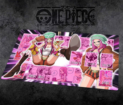 One Piece JEWELRY BONNEY O-P Table Duel Playmat OPCG TCG CCG Pad Trading Card Game Desk Mat