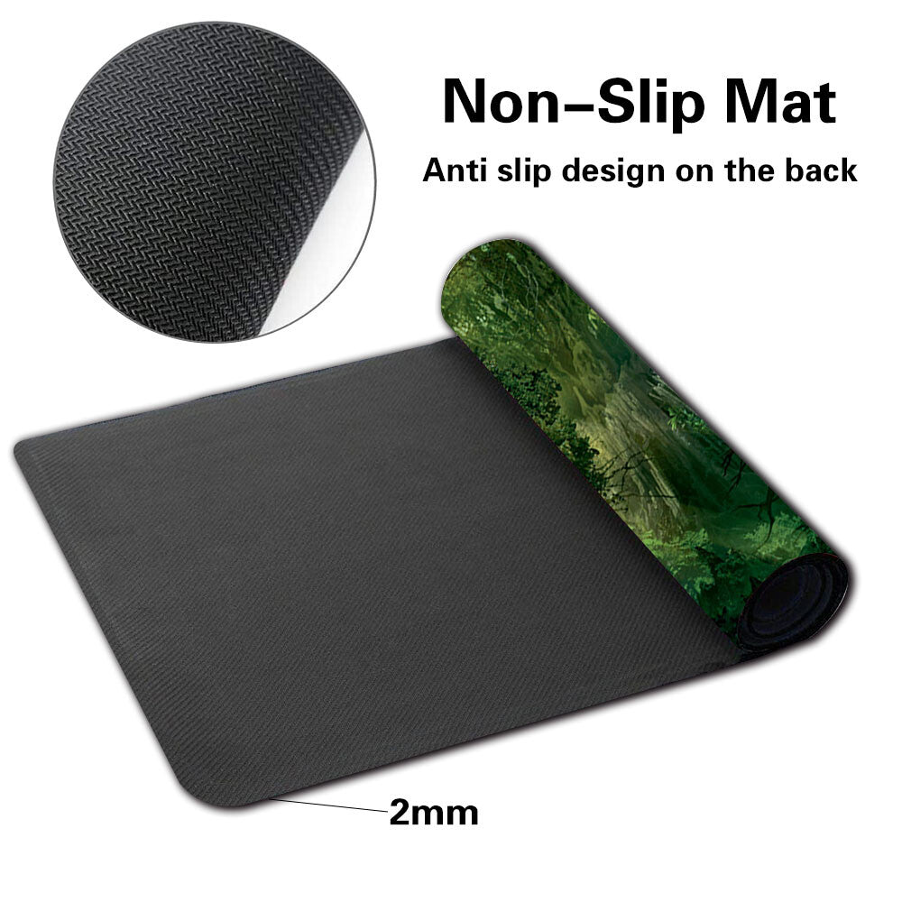 Green-Mana-Forest - Board Game MTG Playmat Games Mousepad Play Mat of TCG