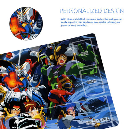 Gundam Playmat Suitable for GCG , includes Storage Bag, 24 x 14 inches (73300)