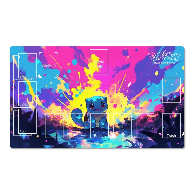 Squirtle Board Game Pokemon Table Playmat TCG CCG PTCG Card Game Deskmat Mousepad