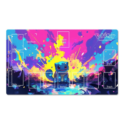 Squirtle Board Game Pokemon Table Playmat TCG CCG PTCG Card Game Deskmat Mousepad