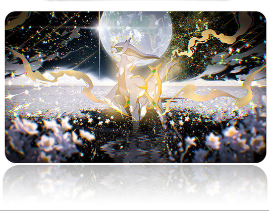 Lighter with a fantasy design featuring a glowing orb and dragon-like creature on a reflective surface.