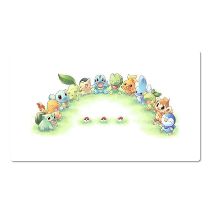 Bulbasaur Squirtle Board Game Pokemon Table Playmat Card Play Mat TCG CCG Pad