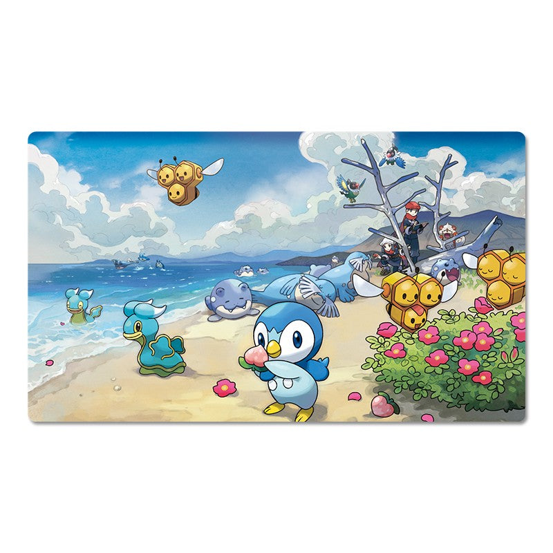 Pikachu Piplup Buizel Burmy Board Game Pokemon Playmat TCG CCG Pad Card Game Mat