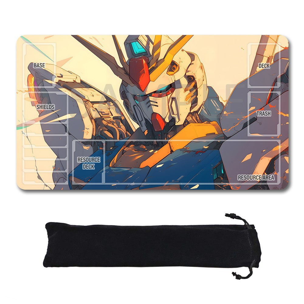 Gundam Playmat Suitable for GCG , includes Storage Bag, 24 x 14 inches (1375156)