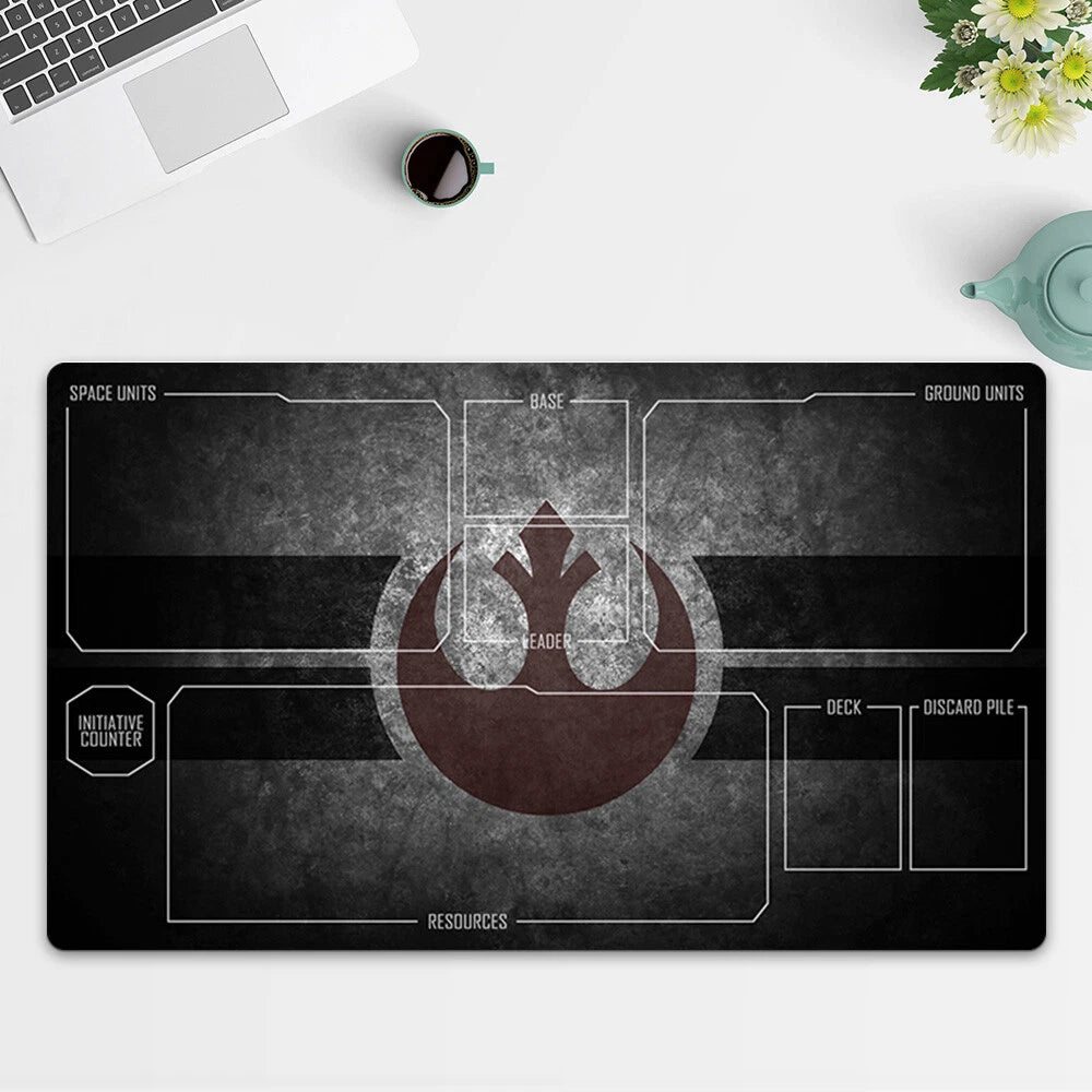 Playmat Rebel Insignia TCG Starwars : Unlimited Trading Card Game Mat Free Bag
