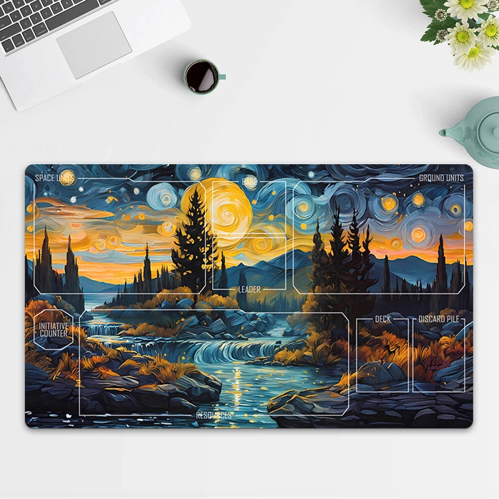 Playmat Landscape TCG Starwars : Unlimited Trading Card Game Play Mat Free Bag