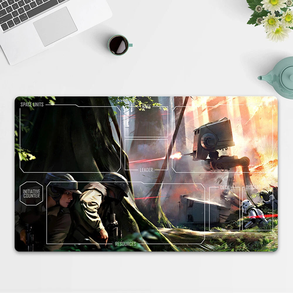 Playmat AT-ST TCG Starwars : Unlimited Trading Card Game Play Mat Free Bag