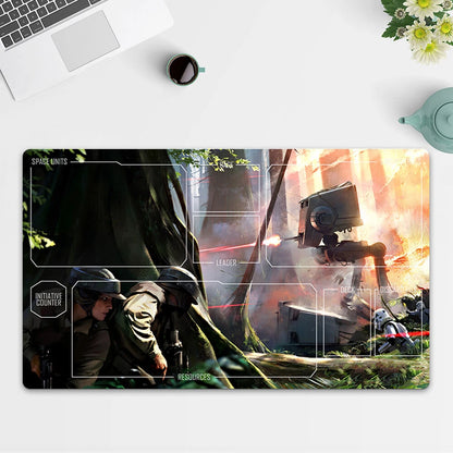 Playmat AT-ST TCG Starwars : Unlimited Trading Card Game Play Mat Free Bag