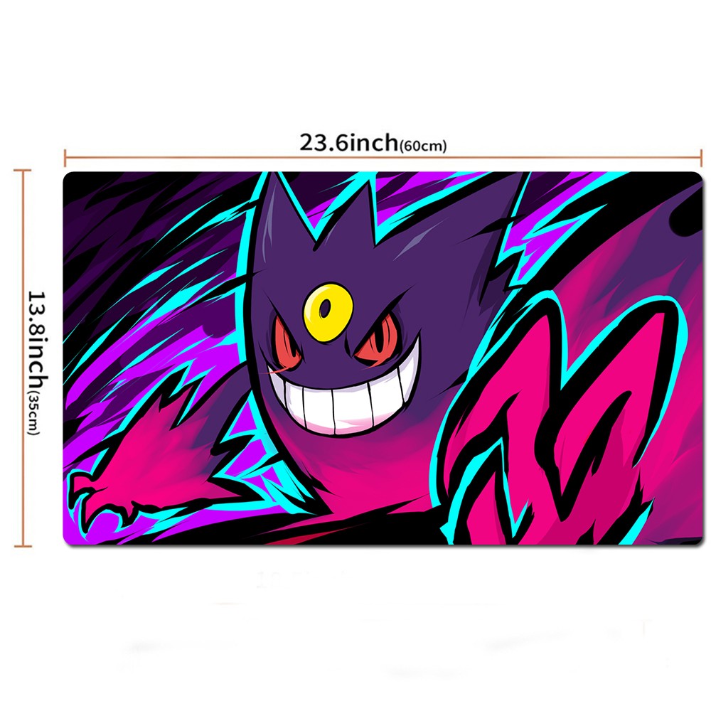 Mega Gengar Board Game Pokemon Playmat PTCG TCG CCG Pad Trading Card Games Mat