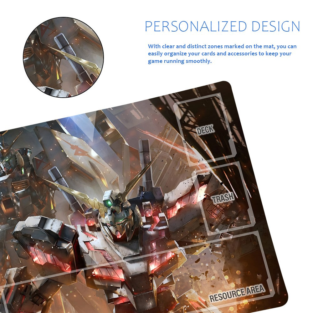 Gundam Playmat Suitable for GCG , includes Storage Bag, 24 x 14 inches (GD510146)