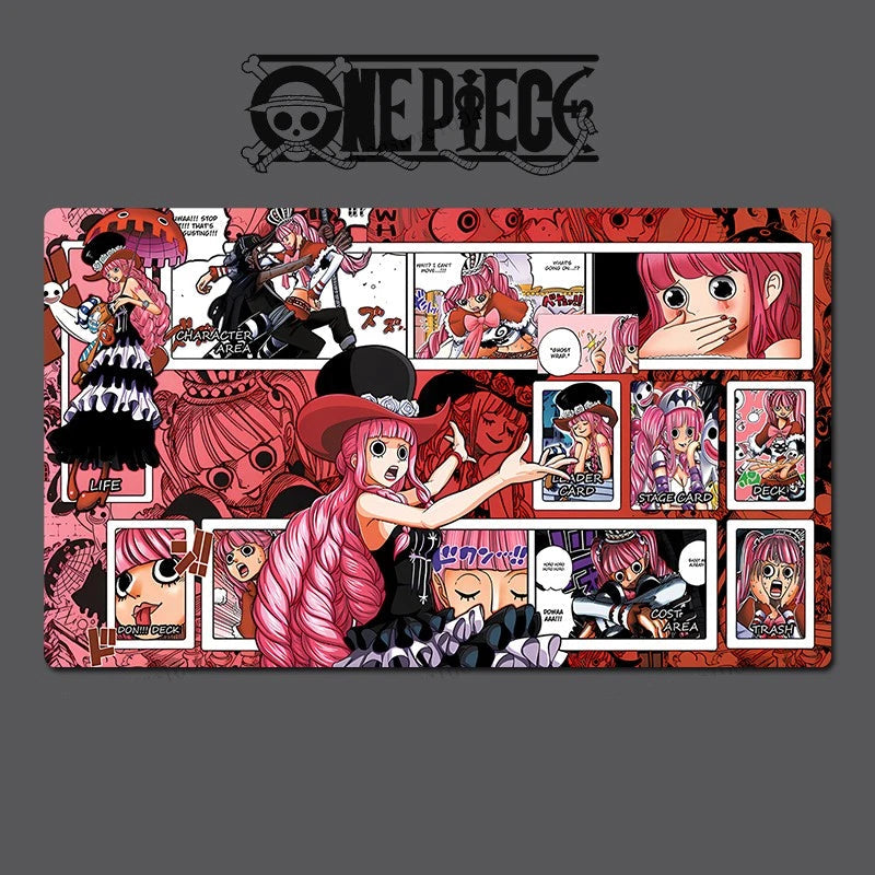 Placemat with anime character design featuring 'One Piece' branding