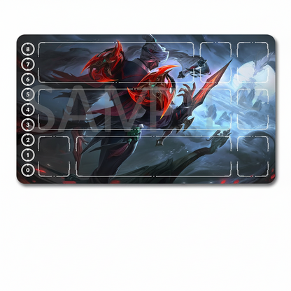 Zed - League Of Legends Riftbound Playmat 24x14 in + Free Storage Bag