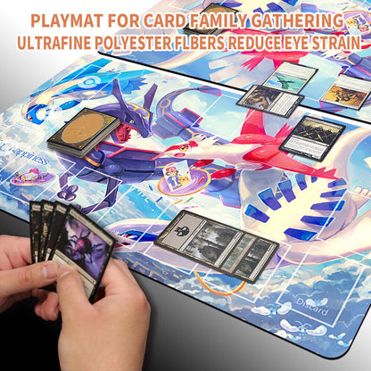 Pokemon Playmat Stitched Edge With Zones Trading Card Game Playmat Stitched Edge of MTG TCG CCG