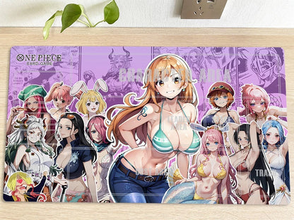One Piece OPCG TCG CCG Table Mouse Pad Nami Playmat Trading Card Game Desk Mat