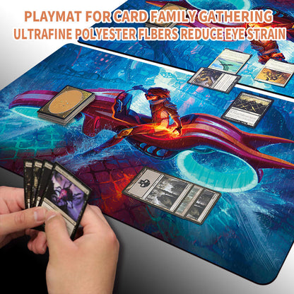CHANDRA, SPARK HUNTER - Magic The Gathering MTG Playmat TCG CCG MTG Playmat Stitched Edge