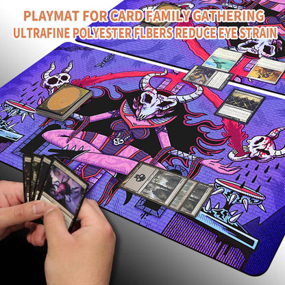 MagicCon Chicago Secret Lair-Magic The Gathering MTG Playmat TCG CCG MTG Playmat Stitched Edge