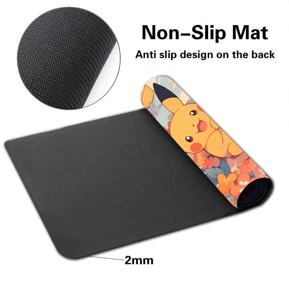Pikachu Pokemon Table Playmat PTCG TCG CCG Gaming Pad Trading Card Games Mat
