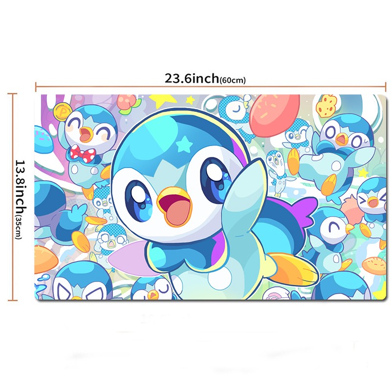 Piplup Board Game Pokemon Table Playmat TCG CCG Pad Card Game Play Mat Mousepad