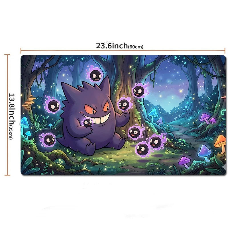 Gengar Gastly Board Game Pokemon Table Playmat TCG CCG Mat Play Pad Mousepad