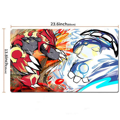 Primal Groudon Kyogre Board Game Pokemon Table Playmat TCG CCG Mat Pad Mousepad