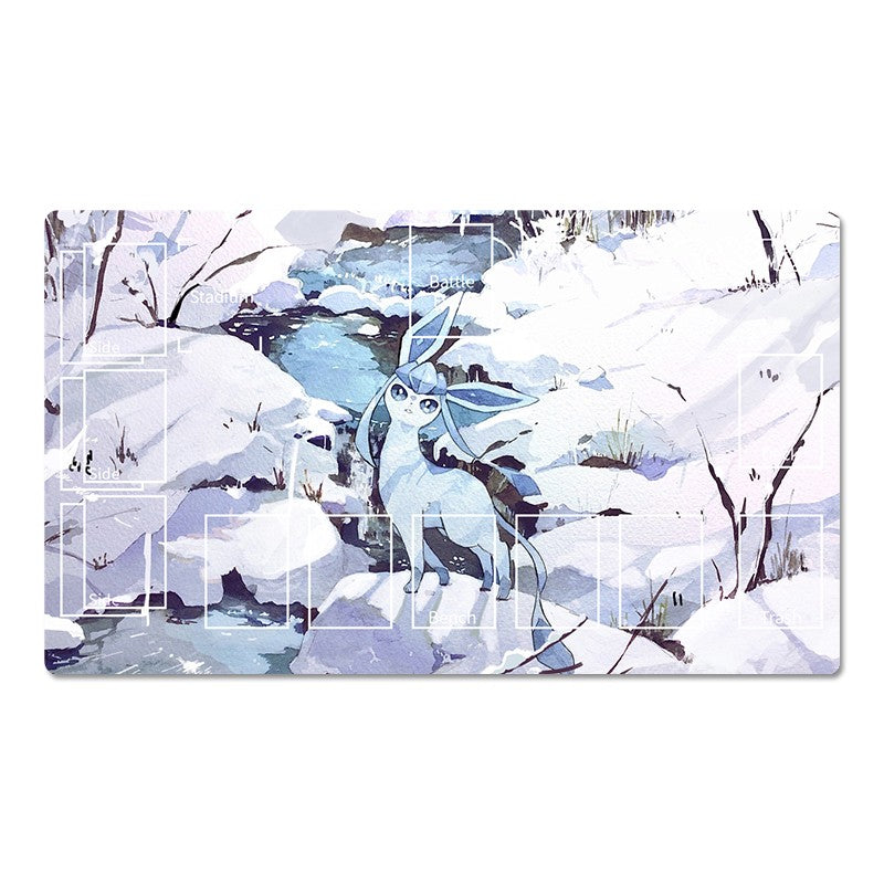 Pokemon Table Playmat Glaceon TCG CCG Gaming Pad Trading Card Game Mat Mousepad