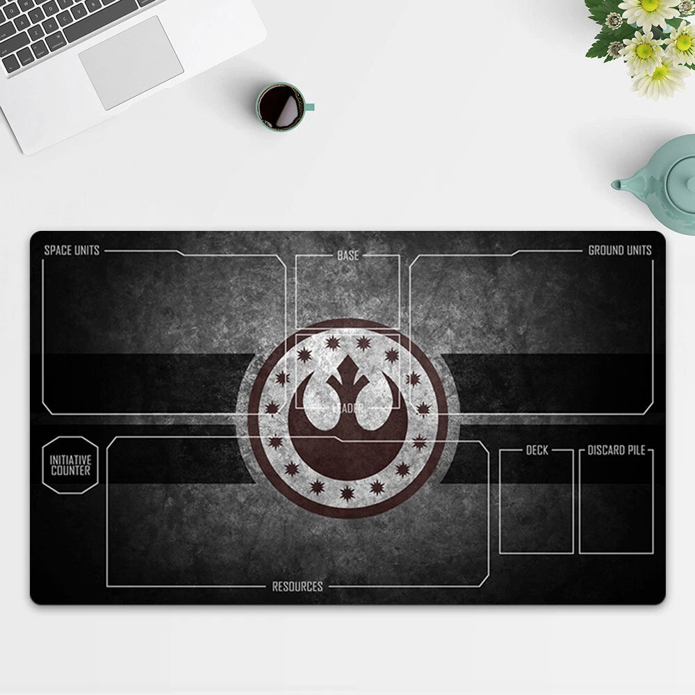 Playmat New Republic Symbol TCG Starwars : Unlimited Trading Card Game Free Bag