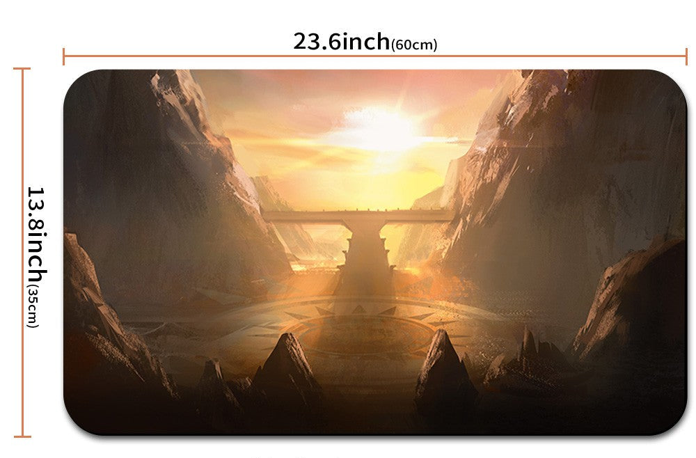 SUN-BLESSED PEAK - MTG Playmat | TCG CCG Card Game Mat | Non-Slip Base