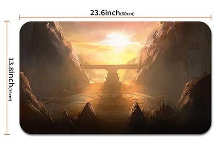 SUN-BLESSED PEAK - MTG Playmat | TCG CCG Card Game Mat | Non-Slip Base