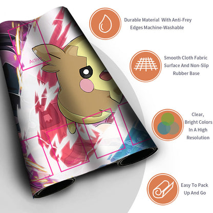 Pokemon Playmat Stitched Edge With Zones Trading Card Game Playmat Stitched Edge of MTG TCG CCG