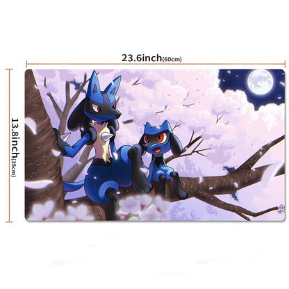 Riolu & Lucario Board Game Pokemon Table Playmat Play Mat TCG CCG Pad Mousepad