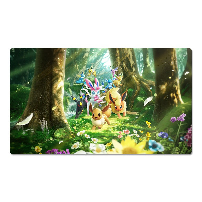 Pikachu Eevee Sylveon Board Game Pokemon Playmat Card Mat TCG CCG Pad Mousepad