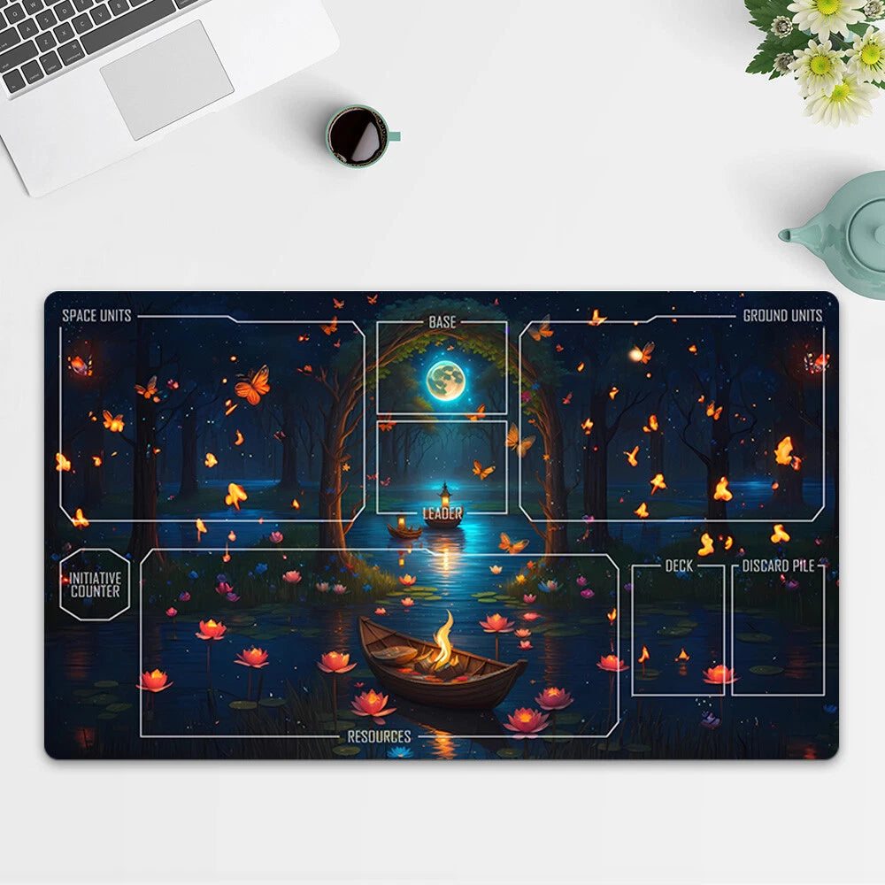 Playmat Artistic Boat TCG Starwars : Unlimited Trading Card Game Mat Free Bag
