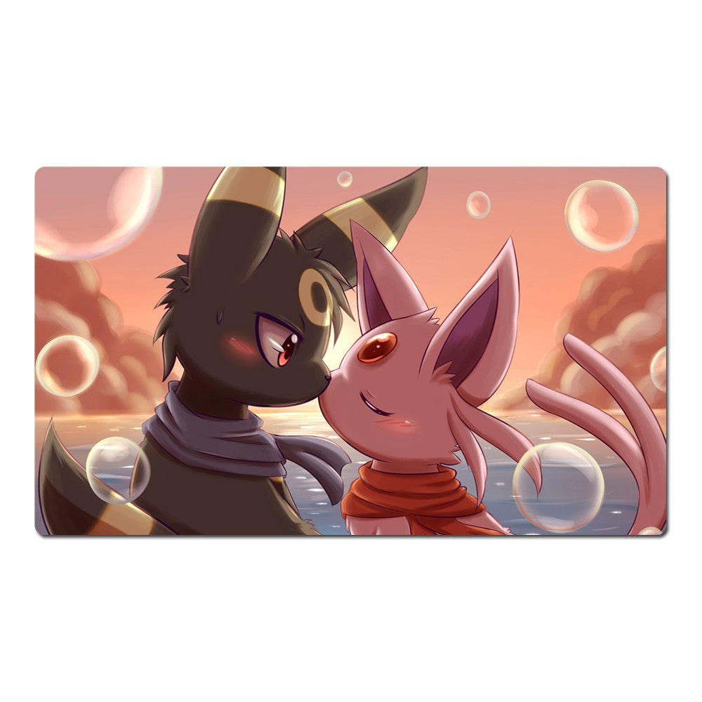 Espeon Umbreon Board Pokemon Playmat PTCG TCG CCG Play Pad Trading Card Game Mat
