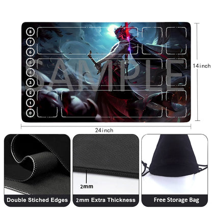 Yone - League Of Legends Riftbound Playmat 24x14 in + Free Storage Bag