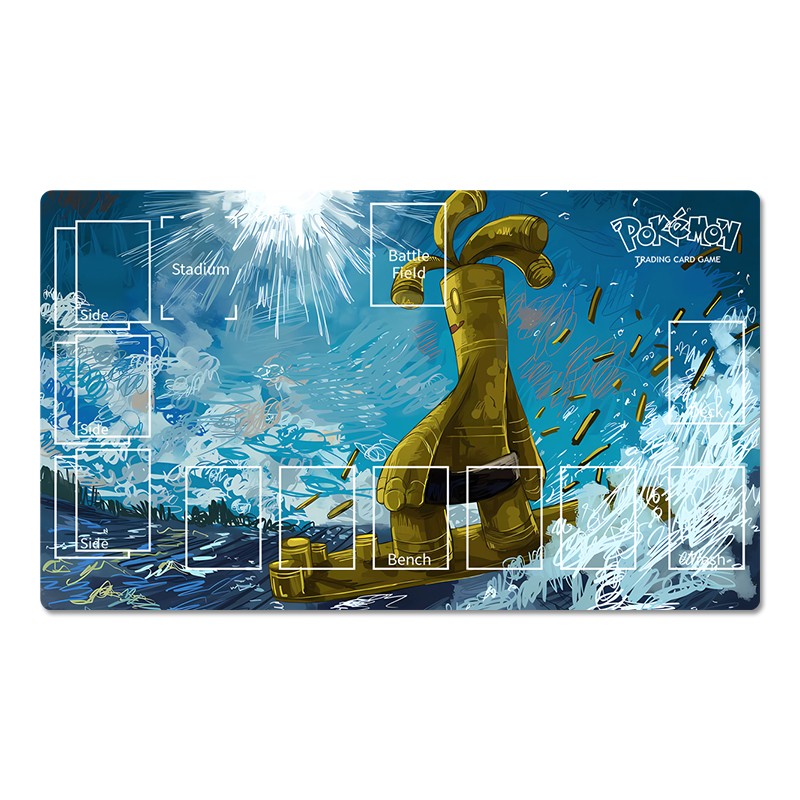 Gholdengo Board Game Pokemon Table Playmat TCG CCG Mat Gaming Play Pad Mousepad
