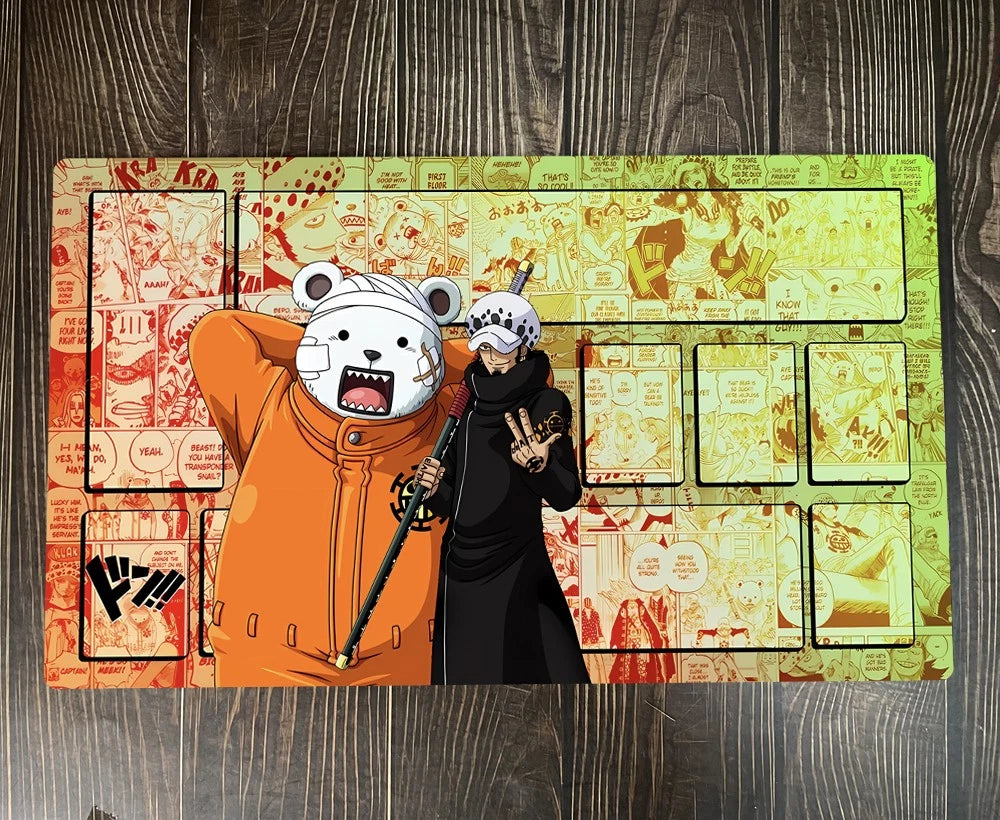 One Piece Trafalgar D. Water Law Table Playmat CCG OPCG Play Mat Trading Card Game Pad Mousepad