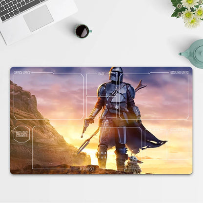 Playmat Boba TCG Starwars : Unlimited Trading Card Game Play Mat Free Bag