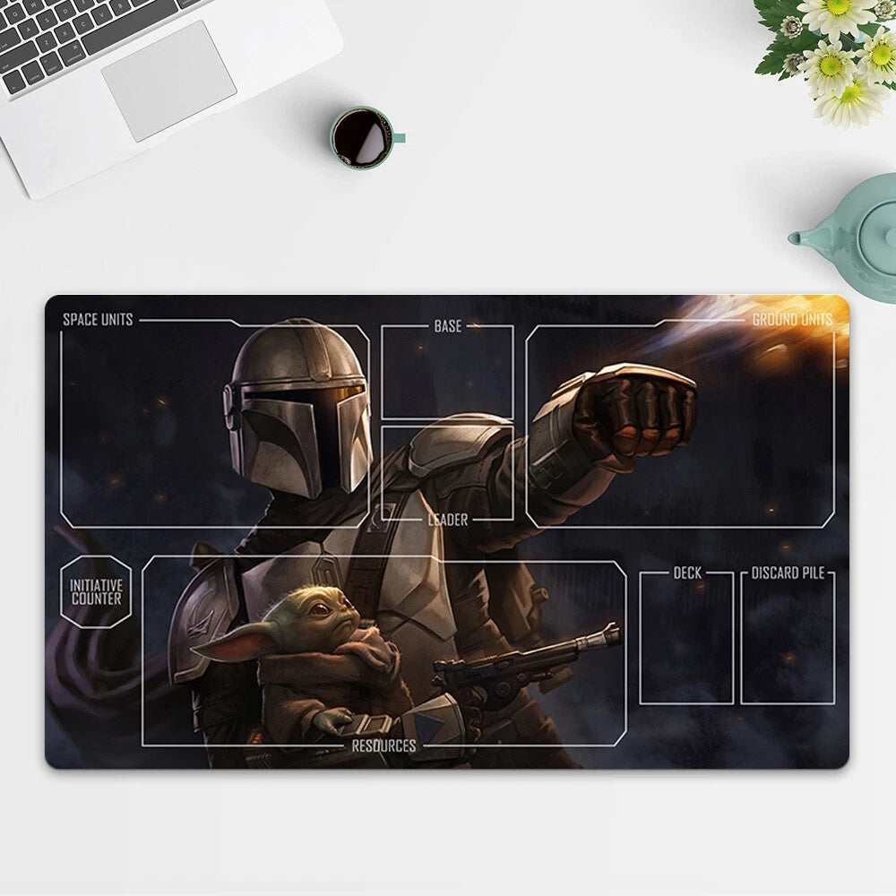 Playmat Boba Fett TCG Starwars : Unlimited Trading Card Game Play Mat Free Bag