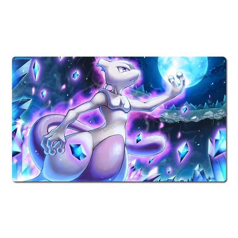 Mewtwo Board Game Pokemon Table Playmat TCG CCG Mat Gaming Play Pad Mousepad