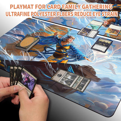 MU YANLING, WIND RIDER - Magic The Gathering MTG Playmat TCG CCG MTG Playmat Stitched Edge