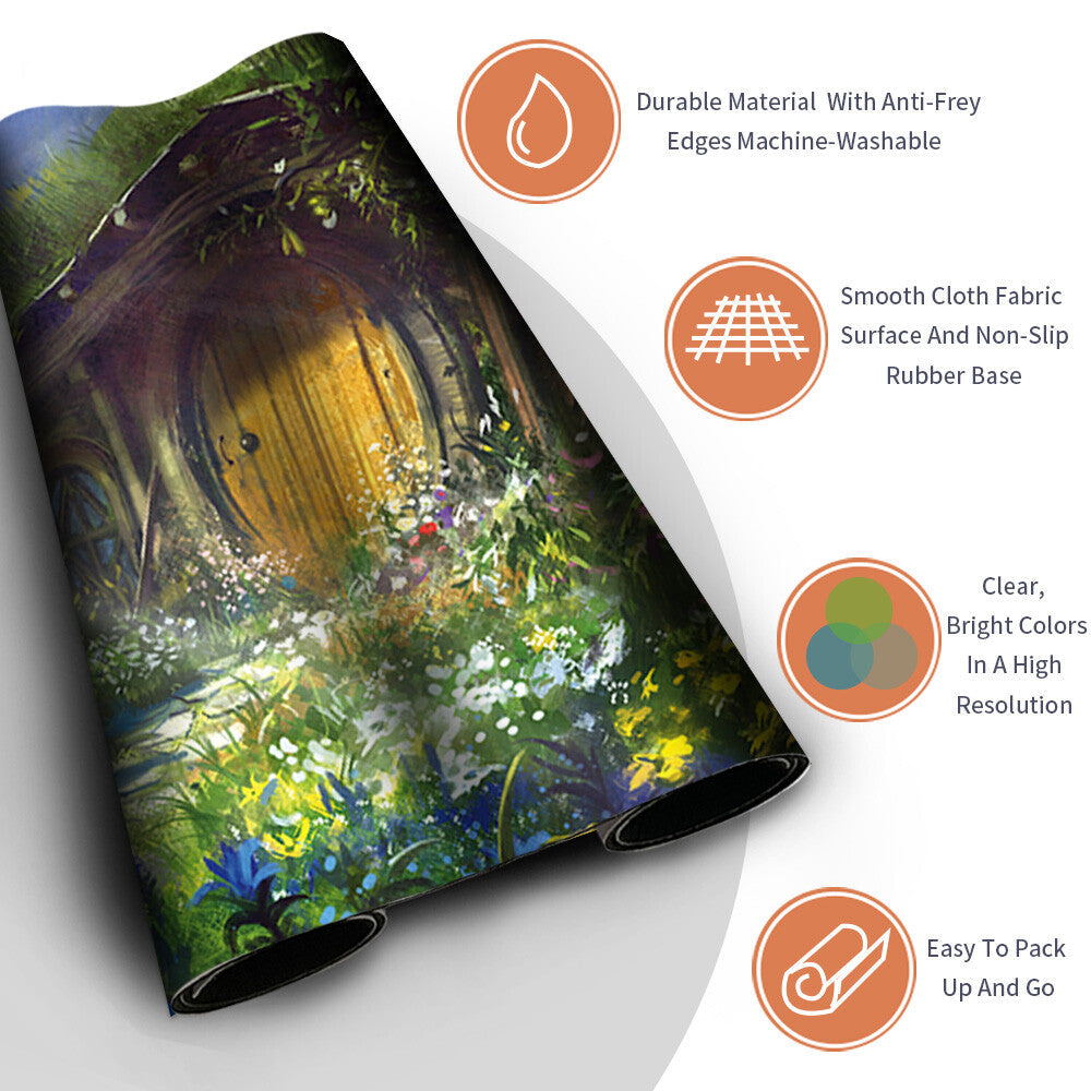 SUNPETAL GROVE - Magic The Gathering MTG Playmat TCG CCG MTG Playmat Stitched Edge