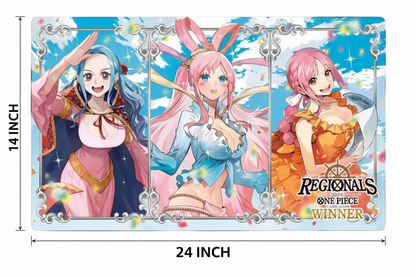 One Piece Playmat OPCG TCG Board Card Game Vivi Rebecca Perona Deskmat Mousepad