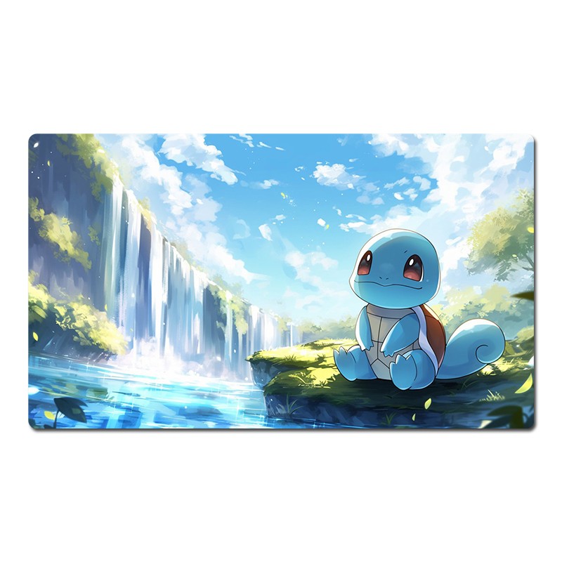 Squirtle Pokemon Table Playmat PTCG TCG CCG Gaming Pad Trading Card Games Mat