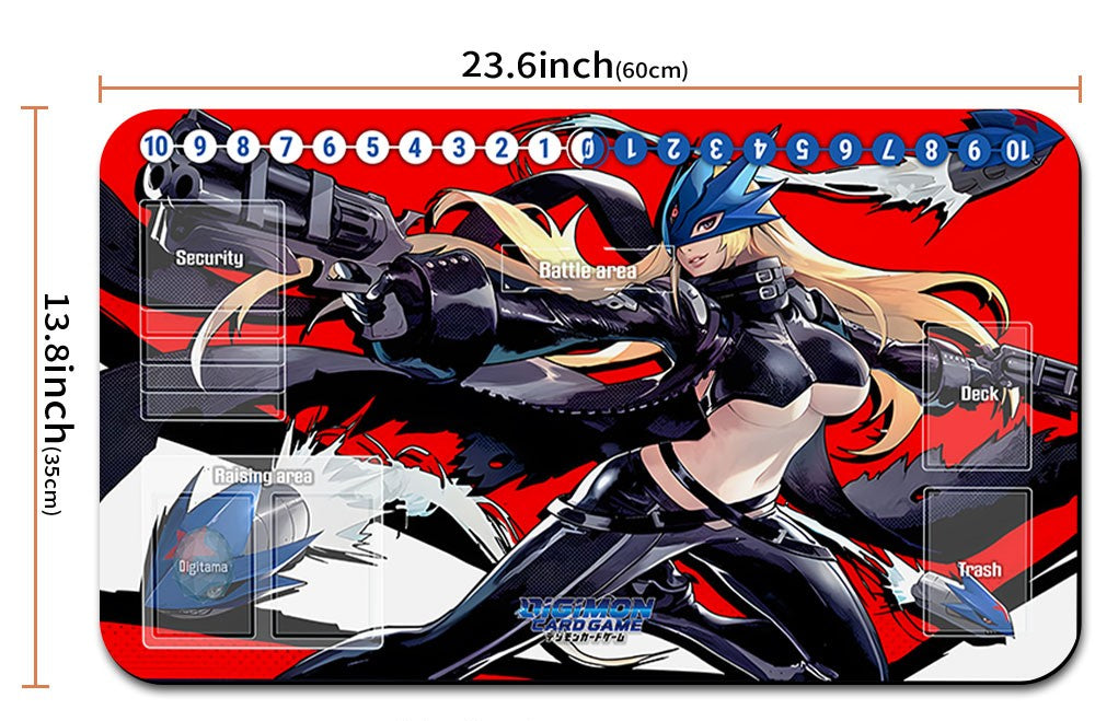 Board Game Digimon Playmat With Card Zones Mousepad Playmat of TCG CCG -102374