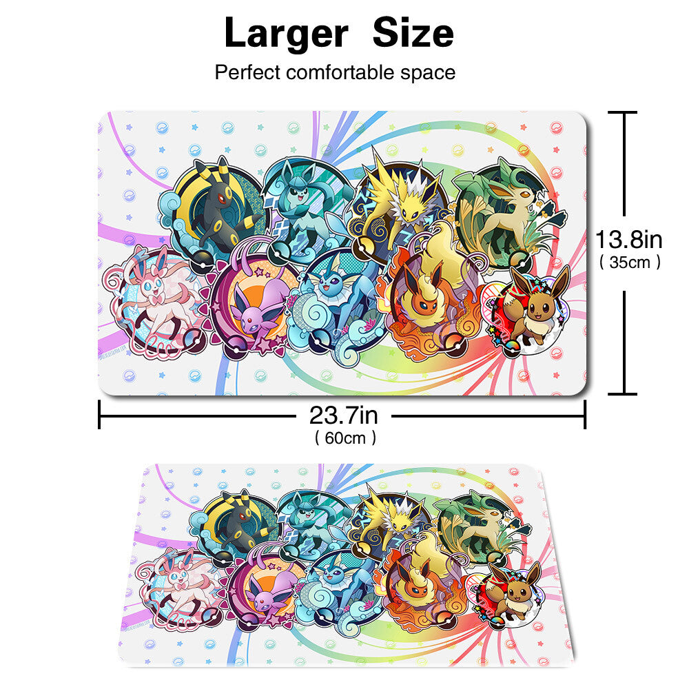Eeveelutions - Board Game Pokemon Eevee Playmat Games Mousepad Play Mat of TCG