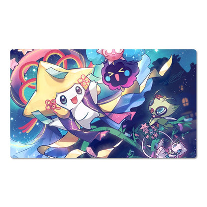 Jirachi Board Game Pokemon Table Playmat Card Play Mat TCG CCG Pad Mousepad