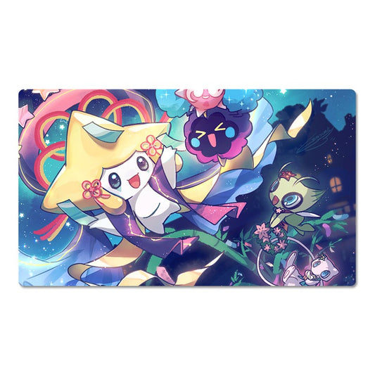Jirachi Board Game Pokemon Table Playmat Card Play Mat TCG CCG Pad Mousepad